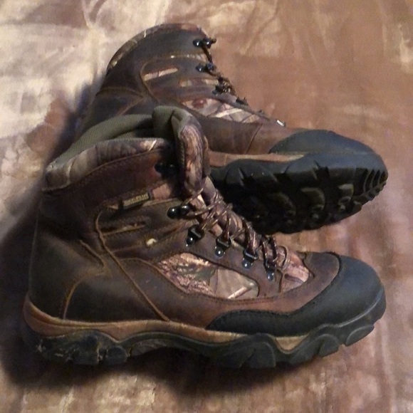 CABELA'S Dry Plus Waterproof Camo Hiking Hunting Boots Men’s size 11 M 81-3746 - Picture 2 of 5